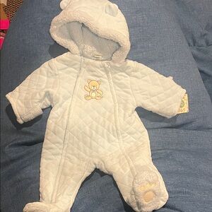 Light Blue Onesie Winter Jacket 3/6 Month
